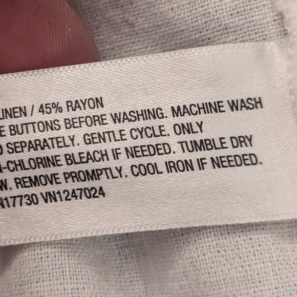 NWOT Women's Linen Blend White Trench Coat Size XXL Lightweight - Picture 10 of 10